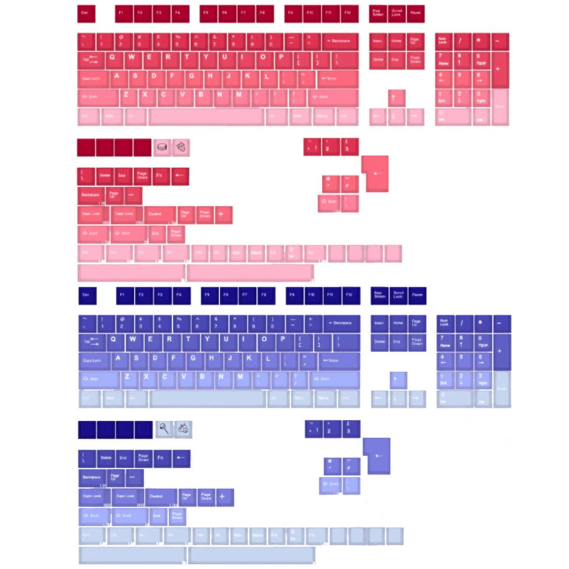 Tai-Hao ABS 308 Keys Keycaps Combo - Happy Berry - مفاتيح